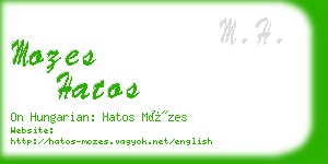 mozes hatos business card